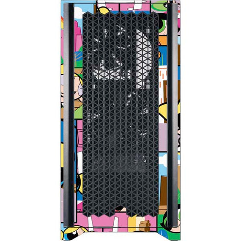 Cartoon Network Powerpuff Girls Patches Corsair 4000D Tempered Glass Mid-Tower ATX Case Skin