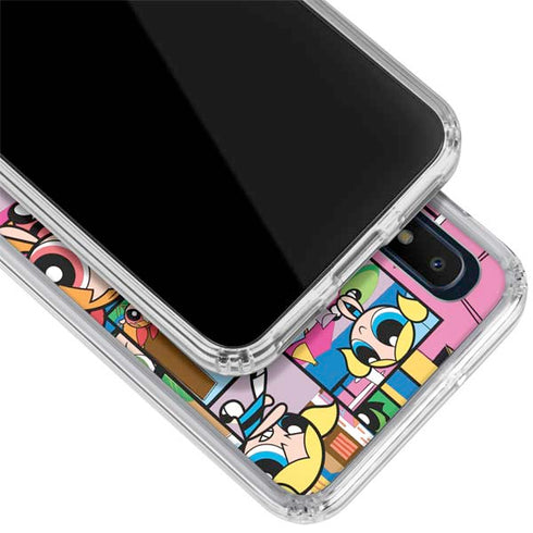 Cartoon Network Powerpuff Girls Patches Galaxy A10e Clear Case