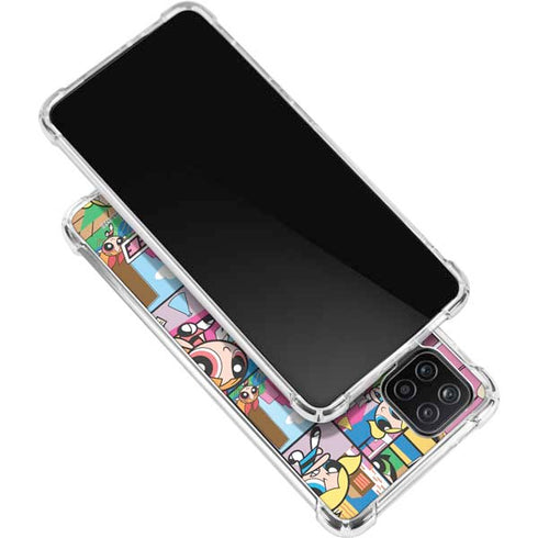 Cartoon Network Powerpuff Girls Patches Galaxy A12 Clear Case