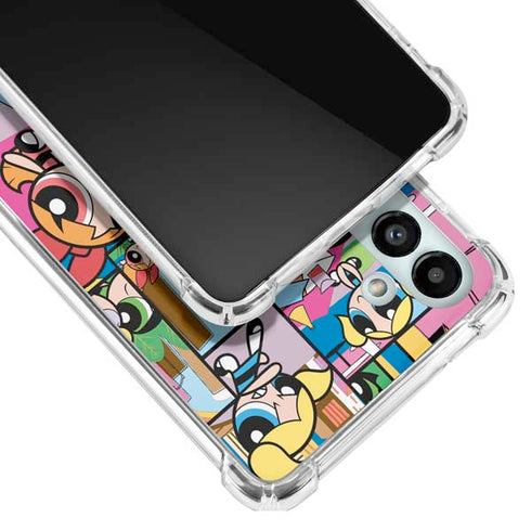 Cartoon Network Powerpuff Girls Patches Galaxy A13 5G Clear Case