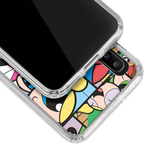 Cartoon Network Powerpuff Girls Patches Galaxy A20 Clear Case