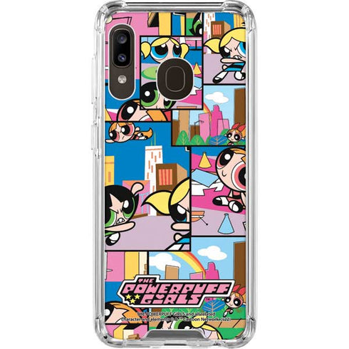 Cartoon Network Powerpuff Girls Patches Galaxy A30 Clear Case