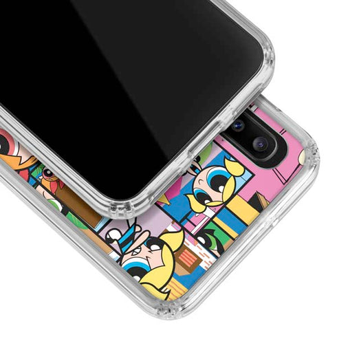Cartoon Network Powerpuff Girls Patches Galaxy A30 Clear Case