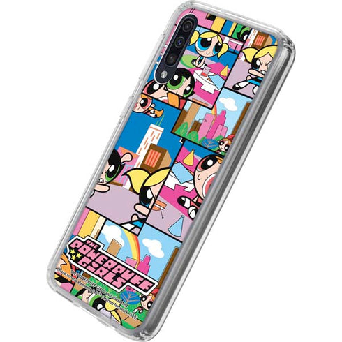 Cartoon Network Powerpuff Girls Patches Galaxy A50 Clear Case