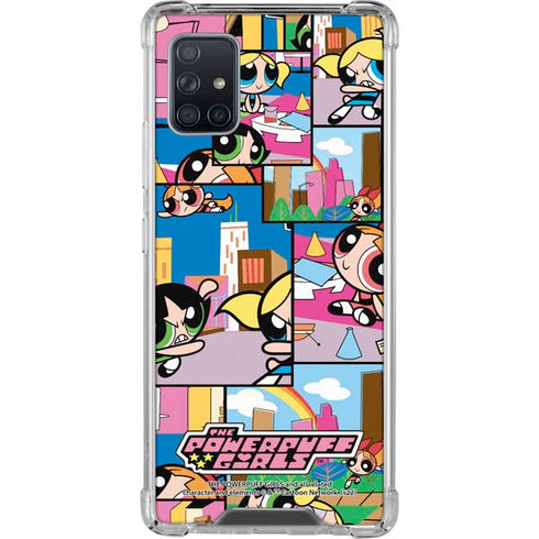 Cartoon Network Powerpuff Girls Patches Galaxy A51 5G Clear Case
