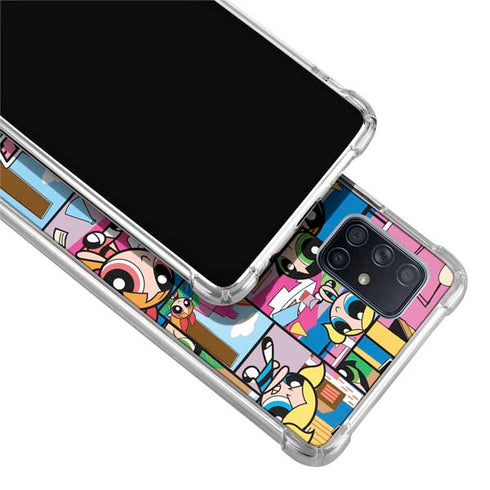 Cartoon Network Powerpuff Girls Patches Galaxy A51 5G Clear Case