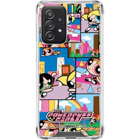 Cartoon Network Powerpuff Girls Patches Galaxy A52 5G Clear Case