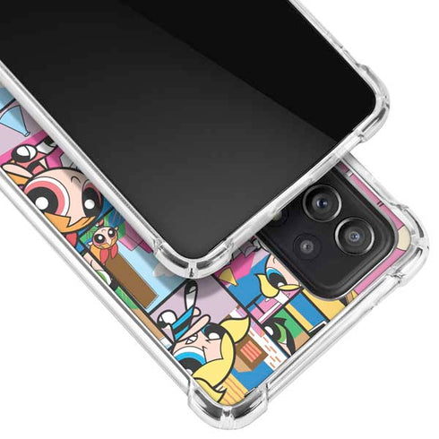 Cartoon Network Powerpuff Girls Patches Galaxy A52 5G Clear Case