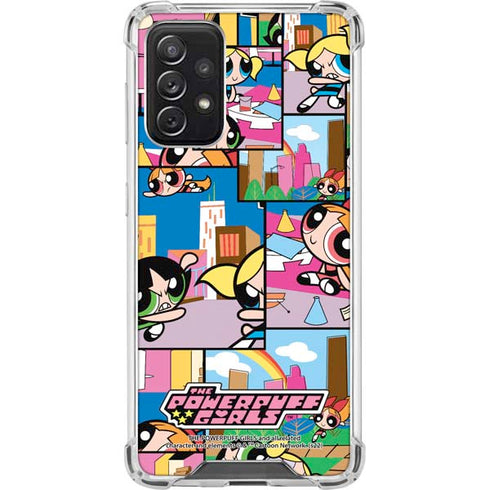 Cartoon Network Powerpuff Girls Patches Galaxy A72 5G Clear Case