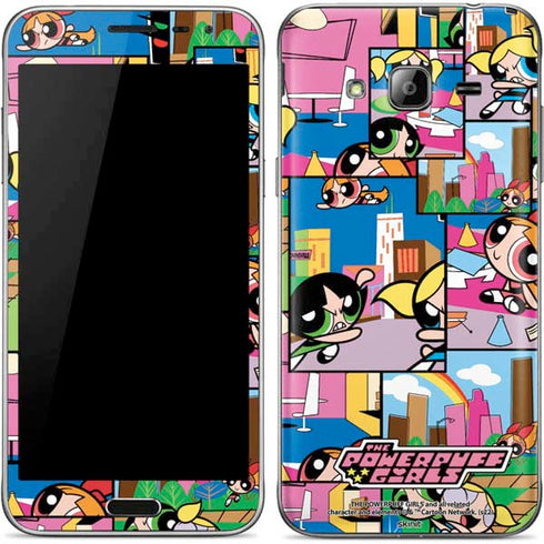 Cartoon Network Powerpuff Girls Patches Galaxy J3 Skin