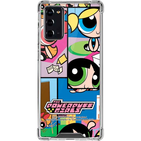Cartoon Network Powerpuff Girls Patches Galaxy Note20 5G Clear Case