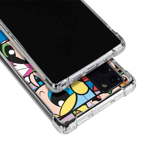 Cartoon Network Powerpuff Girls Patches Galaxy Note20 5G Clear Case