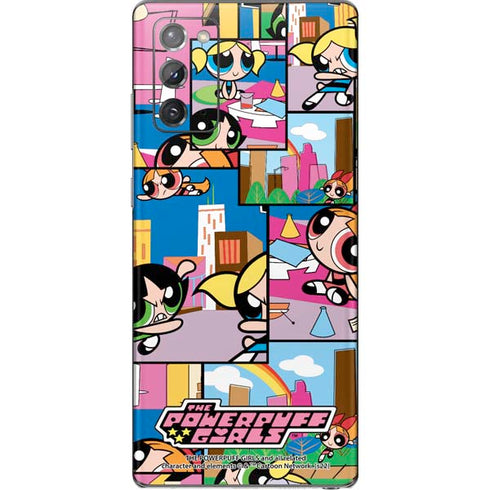 Cartoon Network Powerpuff Girls Patches Galaxy Note20 5G Skin