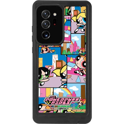 Cartoon Network Powerpuff Girls Patches Galaxy Note20 Ultra 5G Waterproof Case