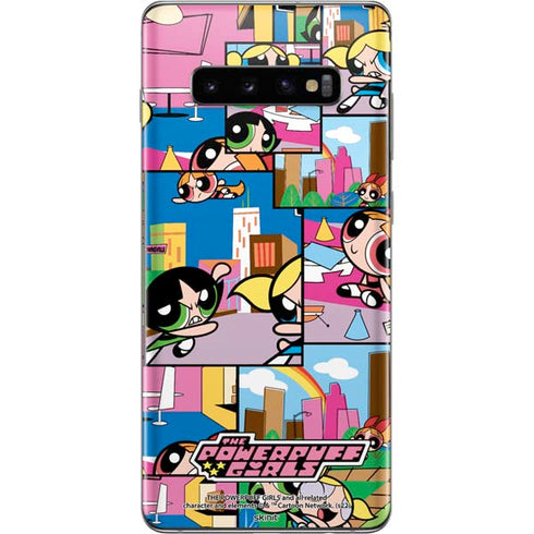 Cartoon Network Powerpuff Girls Patches Galaxy S10 Plus Skin