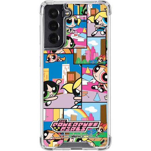 Cartoon Network Powerpuff Girls Patches Galaxy S21 5G Clear Case