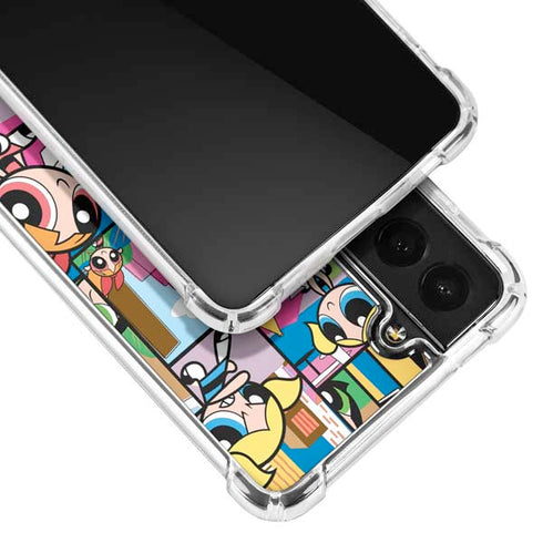 Cartoon Network Powerpuff Girls Patches Galaxy S21 5G Clear Case
