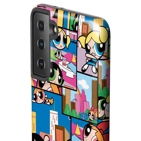 Cartoon Network Powerpuff Girls Patches Galaxy S21 FE Pro Case