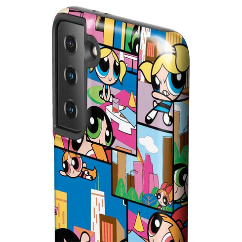 Cartoon Network Powerpuff Girls Patches Galaxy S21 Plus 5G Pro Case