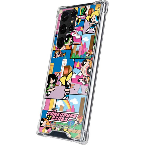 Cartoon Network Powerpuff Girls Patches Galaxy S22 Ultra Clear Case