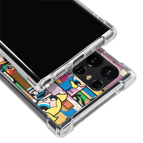 Cartoon Network Powerpuff Girls Patches Galaxy S22 Ultra Clear Case