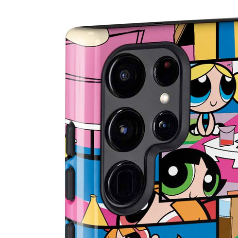 Cartoon Network Powerpuff Girls Patches Galaxy S22 Ultra Pro Case