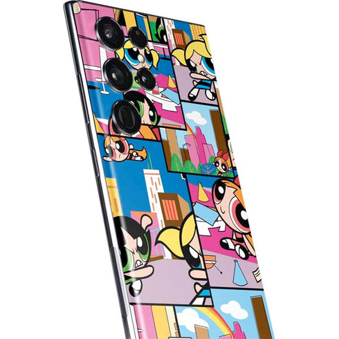 Cartoon Network Powerpuff Girls Patches Galaxy S22 Ultra Skin