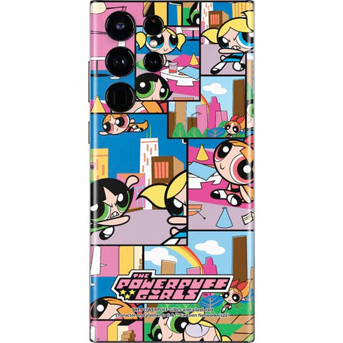 Cartoon Network Powerpuff Girls Patches Galaxy S22 Ultra Skin