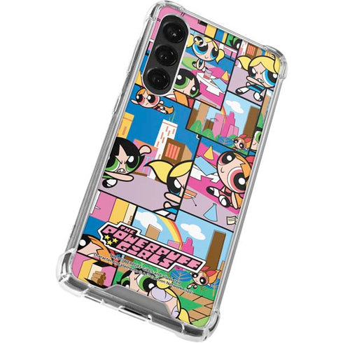 Cartoon Network Powerpuff Girls Patches Galaxy S23 Plus Clear Case