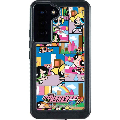 Cartoon Network Powerpuff Girls Patches Galaxy S23 Plus Waterproof Case