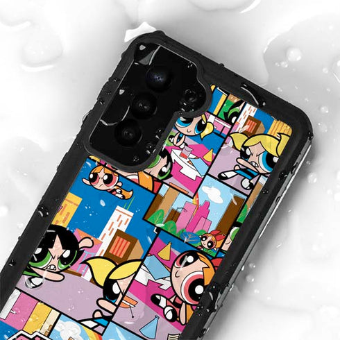 Cartoon Network Powerpuff Girls Patches Galaxy S23 Plus Waterproof Case