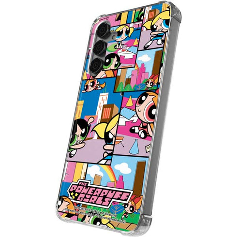Cartoon Network Powerpuff Girls Patches Galaxy S24 Plus Clear Case