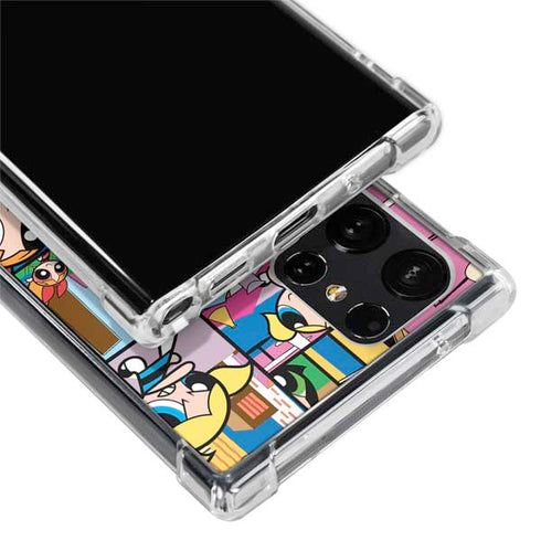 Cartoon Network Powerpuff Girls Patches Galaxy S24 Ultra Clear Case