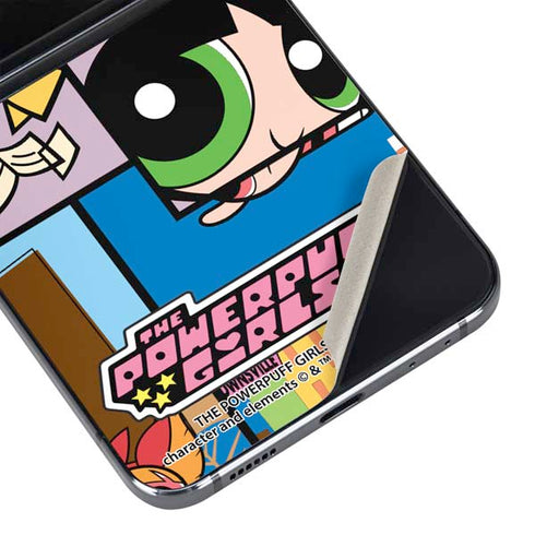 Cartoon Network Powerpuff Girls Patches Galaxy Z Flip5 5G Skin