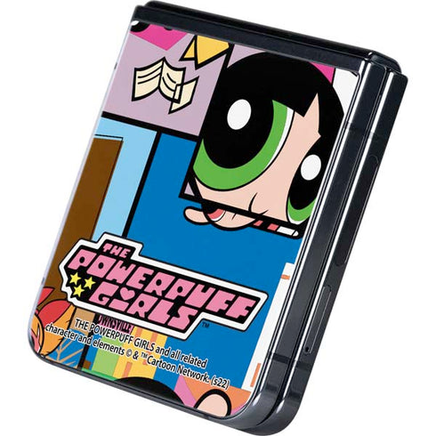 Cartoon Network Powerpuff Girls Patches Galaxy Z Flip5 5G Skin