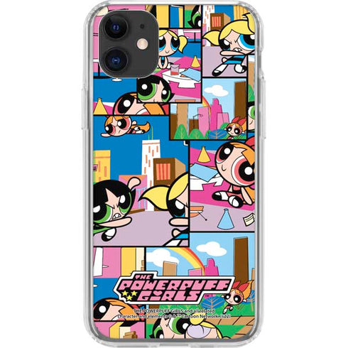 Cartoon Network Powerpuff Girls Patches iPhone 11 Clear Case