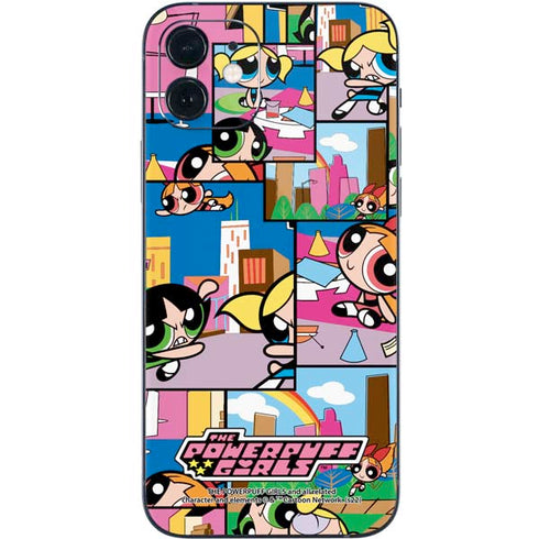 Cartoon Network Powerpuff Girls Patches iPhone 12 Mini Skin