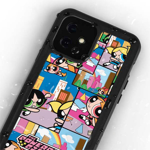 Cartoon Network Powerpuff Girls Patches iPhone 12 Mini Waterproof Case