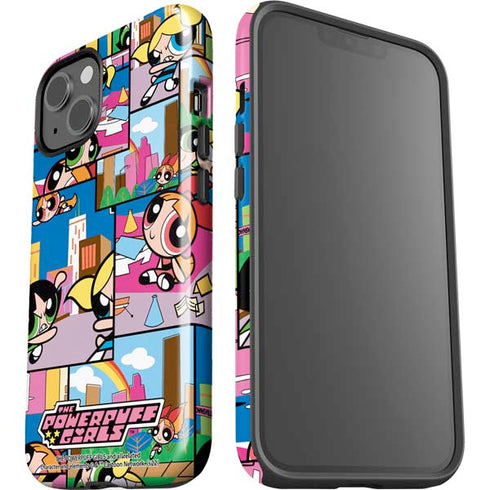 Cartoon Network Powerpuff Girls Patches iPhone 15 Plus Impact Case