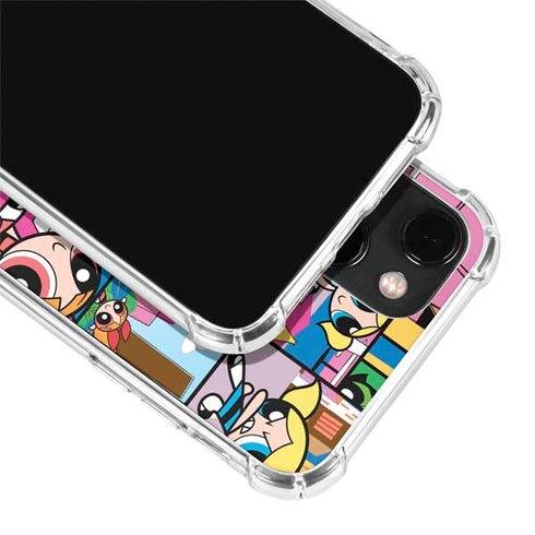 Cartoon Network Powerpuff Girls Patches iPhone 15 Plus Clear Case