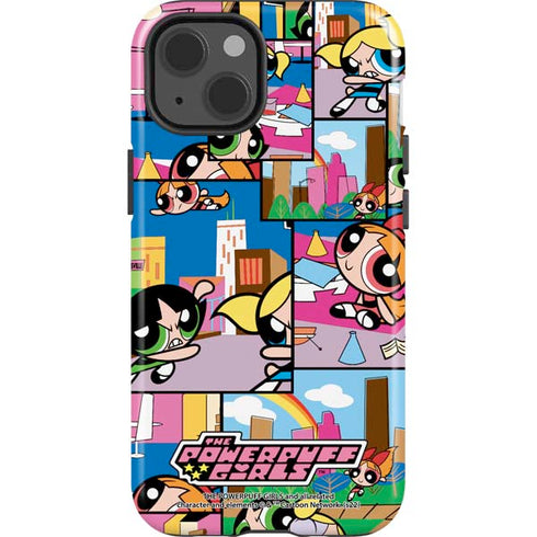 Cartoon Network Powerpuff Girls Patches iPhone 15 Impact Case