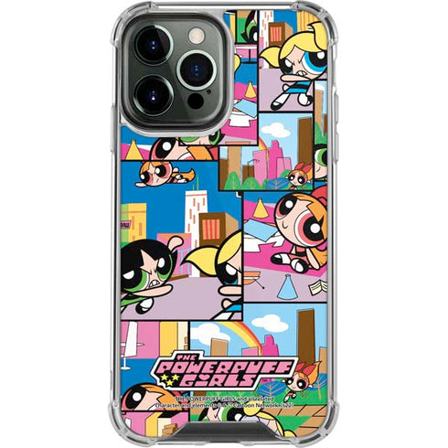 Cartoon Network Powerpuff Girls Patches iPhone 14 Pro Max Clear Case