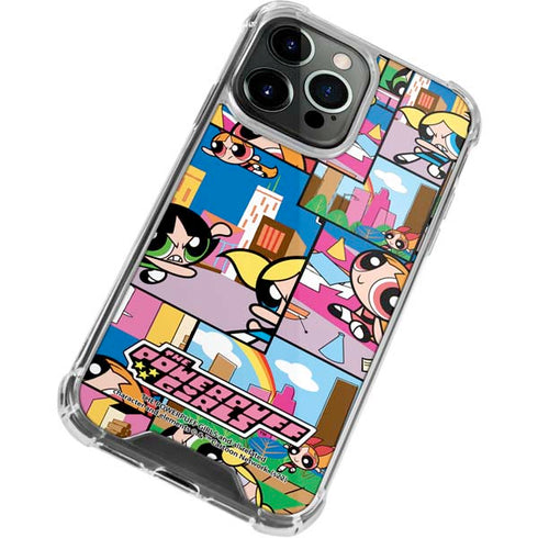 Cartoon Network Powerpuff Girls Patches iPhone 15 Pro Max Clear Case