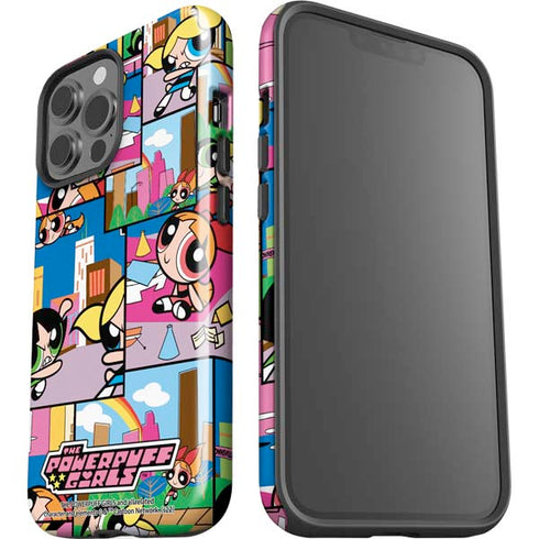 Cartoon Network Powerpuff Girls Patches iPhone 15 Pro Max Impact Case
