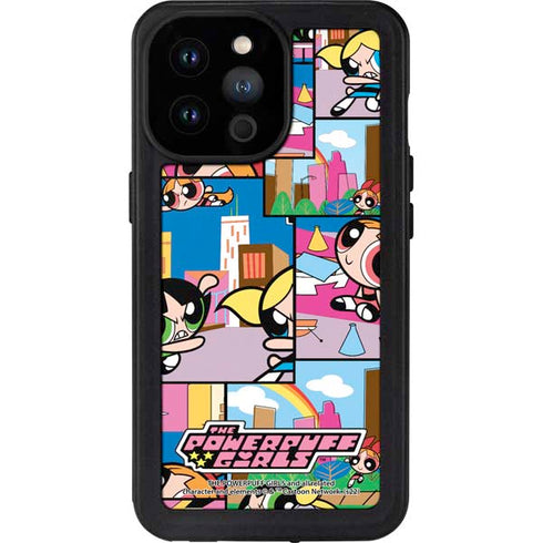 Cartoon Network Powerpuff Girls Patches iPhone 14 Pro Max Waterproof Case