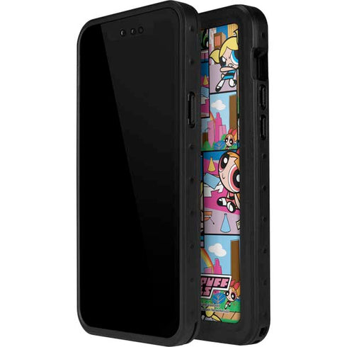 Cartoon Network Powerpuff Girls Patches iPhone 14 Pro Max Waterproof Case