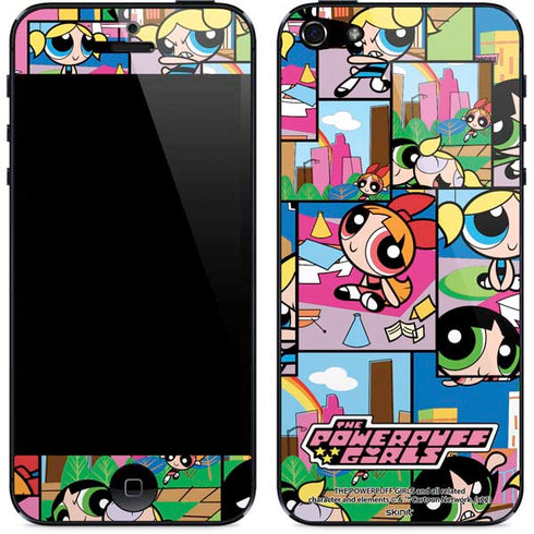 Cartoon Network Powerpuff Girls Patches iPhone 5/5s/5SE Skin
