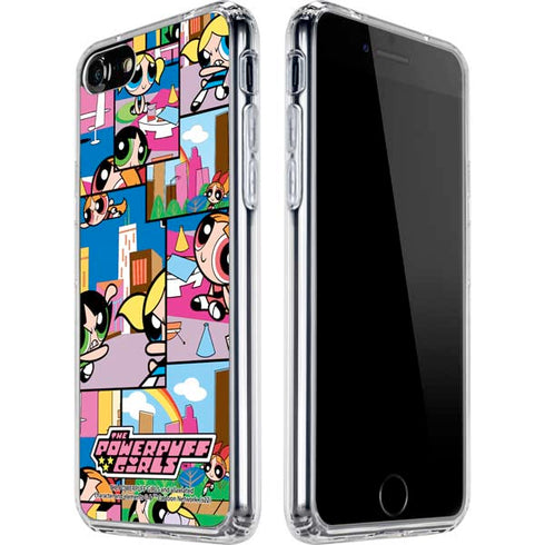 Cartoon Network Powerpuff Girls Patches iPhone SE (2nd & 3rd Gen) Clear Case