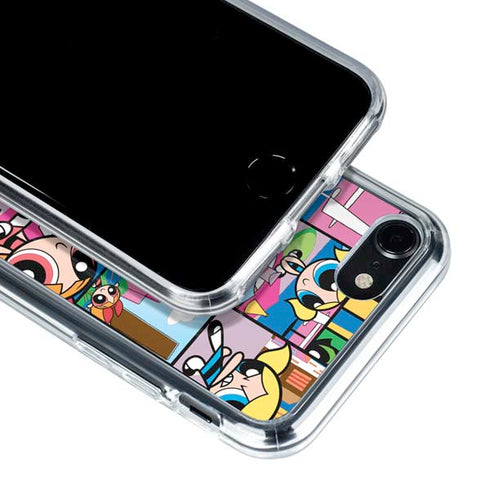 Cartoon Network Powerpuff Girls Patches iPhone SE (2nd & 3rd Gen) Clear Case