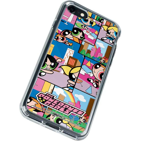 Cartoon Network Powerpuff Girls Patches iPhone SE (2nd & 3rd Gen) Clear Case
